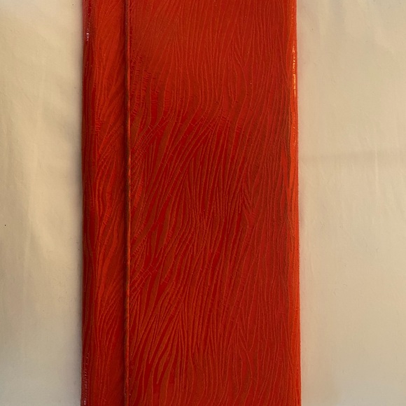 Carlos Falchi Zebra Print Clutch in Coral - Picture 8 of 12